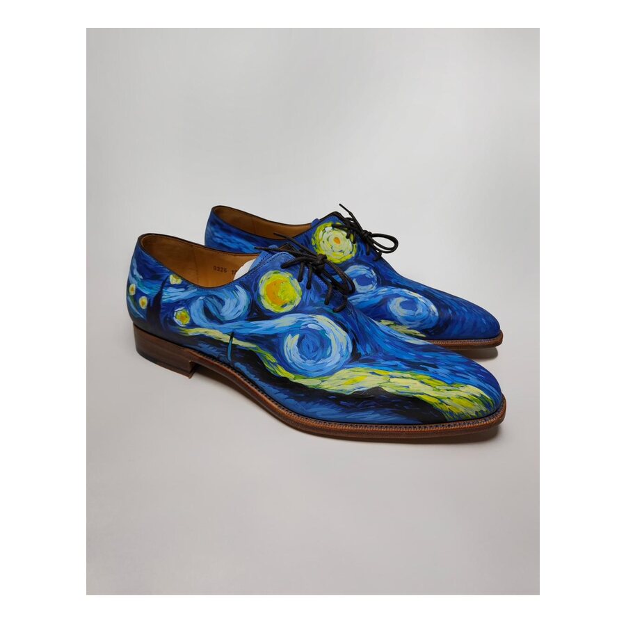 Chaussure customisée inspiration peinture classique